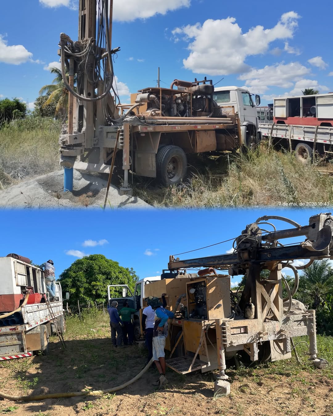 Curral de Cima perfurou poços artesianos e garantiu água para a zona rural