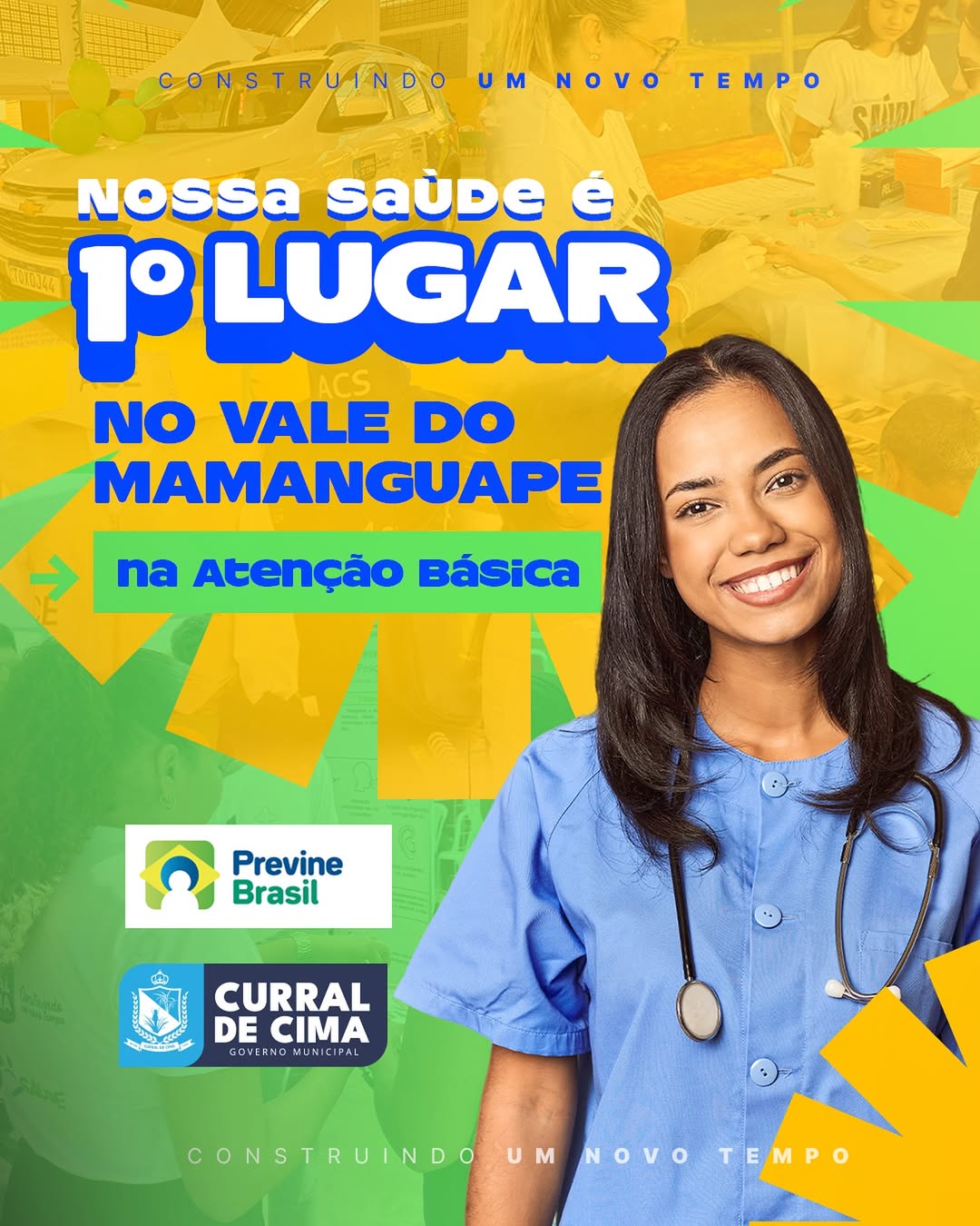 Saúde de Curral de Cima foi destaque no Vale do Mamanguape com 1º lugar no  ranking do Previne Brasil